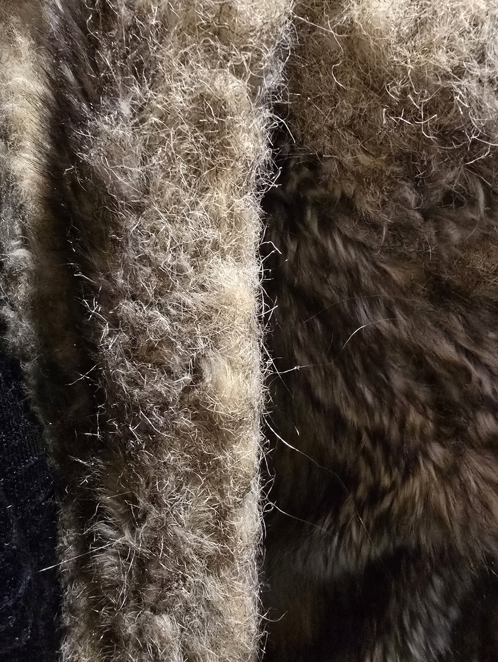 Donna Salyers Fabulous Furs Faux Fur Coat Gray S - Picture 7 of 7